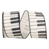 Promo 💯 JAM Paper 10yd. Ivory Piano Keys Wired Ribbon 🎁 -Jam Paper Shop D380981S 1