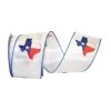 Deals ✔️ JAM Paper 10yd. White Texas Pride Wired Ribbon ✨ -Jam Paper Shop D380985S 1