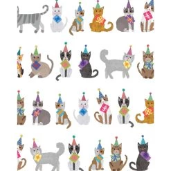 Discount 🌟 JAM Paper Party Cats Design Tissue Paper, 12ct. ✔️