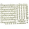 Promo ✨ JAM Paper Congratulations Gold Standard Script Stickers ✔️ -Jam Paper Shop D382212S 1