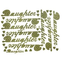 Buy ✔️ JAM Paper Daughter Gold Standard Script Stickers 🛒