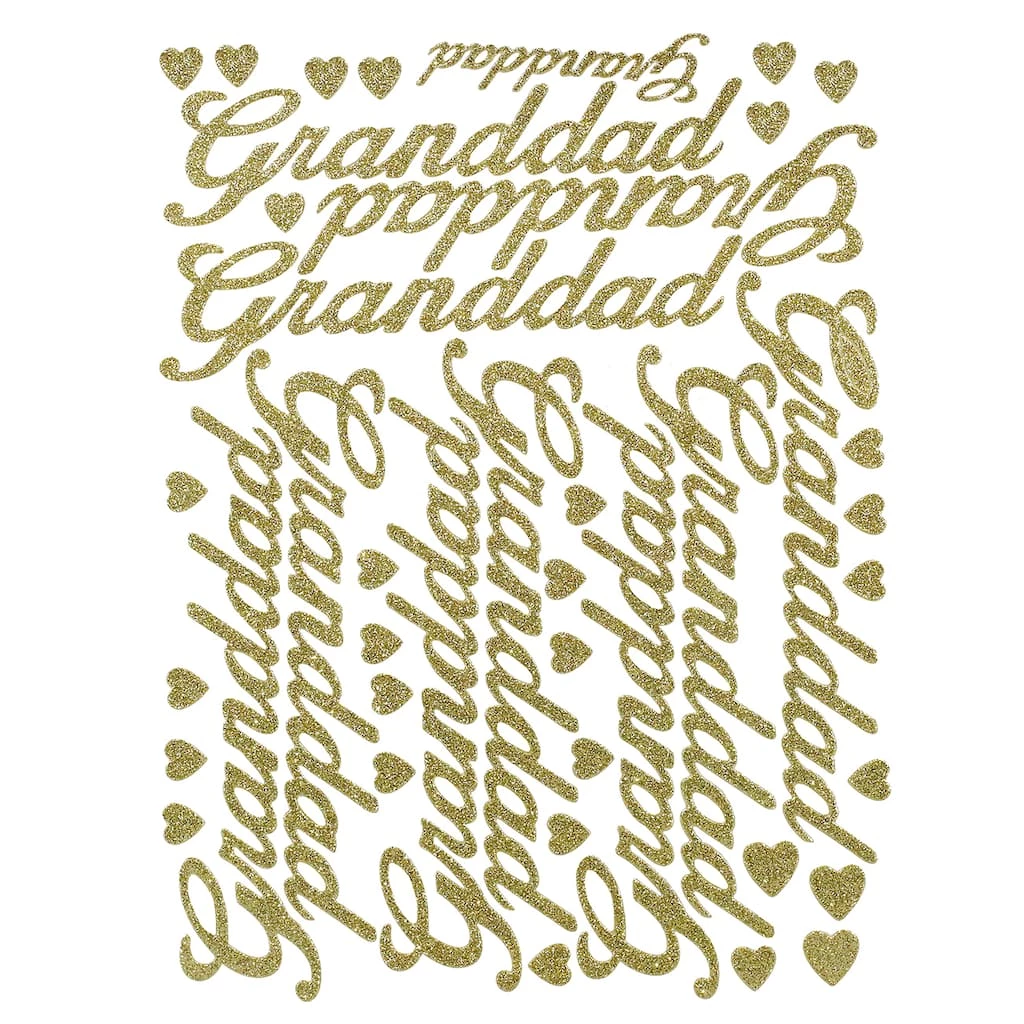 Best deal ✨ JAM Paper Granddad Gold Script Floral Accessory ✨ 3 Best deal ✨ JAM Paper Granddad Gold Script Floral Accessory ✨