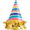 Wholesale 🔔 JAM Paper 3" Colorful Striped Party Hats, 6ct. 💯