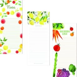 Outlet 🛒 JAM Paper Fruits & Veggies Assorted Magnetic Shopping List Pads, 3ct. 💯
