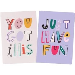 Deals 😍 JAM Paper Fun Doodle Phrases Hardcover Notebook, 2ct. 💯