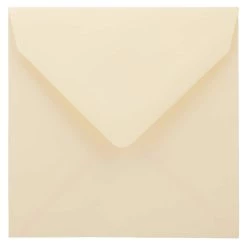 Promo 🔥 JAM Paper 5" x 5" Ivory Square Invitation Envelopes with Euro Flap ✨