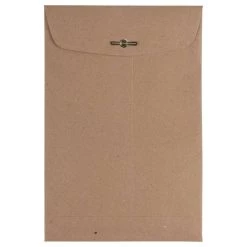 Discount 👏 JAM Paper 6" x 9" Brown Kraft Paper Bag Premium Invitation Envelopes with Clasp Closure 👍 -Jam Paper Shop M20006625 2