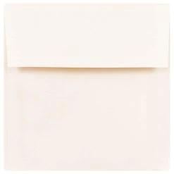 Outlet 😀 JAM Paper 6.5" x 6.5" Natural White Square Invitation Envelopes ✔️