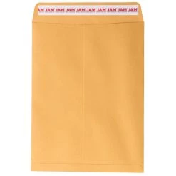Promo ⌛ JAM Paper Brown Kraft Manila Open End Catalog Premium Envelopes with Peel & Seal Closure 🔔