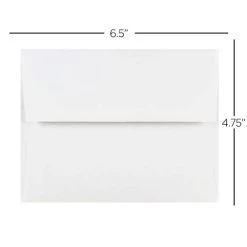 New 👏 JAM Paper 4.75" x 6.5" White Invitation Envelopes 💯 -Jam Paper Shop M20006694 3