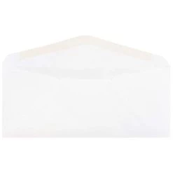 Flash Sale 🧨 JAM Paper 4" x 9.5" White Business Envelopes, Bulk 😀 -Jam Paper Shop M20006784 2