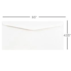Flash Sale 🧨 JAM Paper 4" x 9.5" White Business Envelopes, Bulk 😀 -Jam Paper Shop M20006784 3
