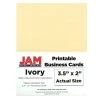 Budget 🛒 JAM Paper 3.5" x 2" Printable Business Cards, 100ct. 👏 -Jam Paper Shop M20007368 1