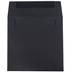 New 🔥 JAM Paper Black Linen Square Invitation Envelopes, 25ct. 🌟 -Jam Paper Shop M20007873 2