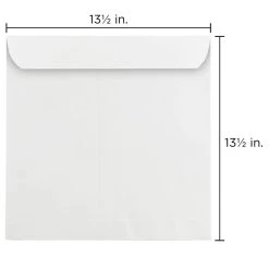 Top 10 🔔 JAM Paper 13.5" Large White Square Invitation Envelopes 🎁 -Jam Paper Shop M20008610 3