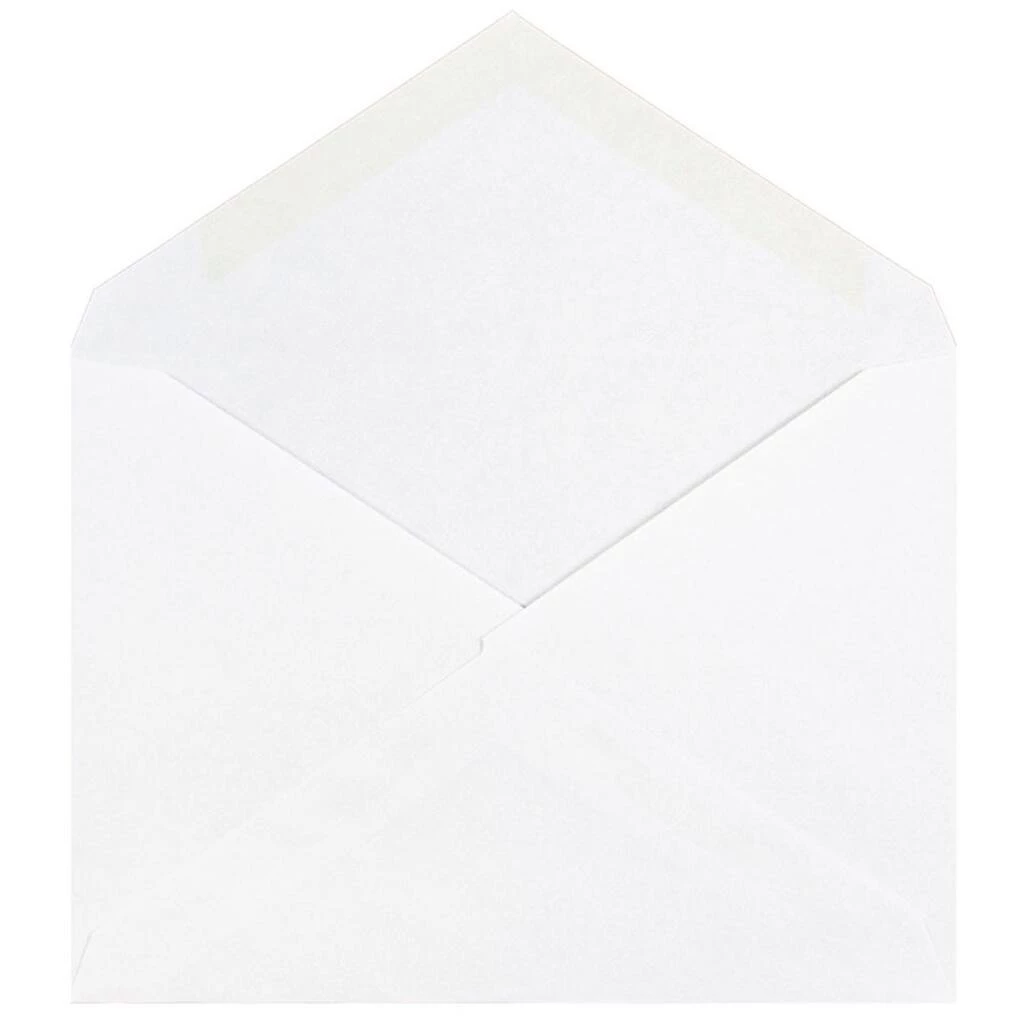 Budget π― JAM Paper 4.375" x 5.75" White V-Flap Invitation Envelopes π 4 Budget π― JAM Paper 4.375" x 5.75" White V-Flap Invitation Envelopes π - Image 2