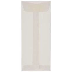 Cheapest ⭐ JAM Paper 4.125" x 9.5" Translucent Clear Vellum Envelopes 👏