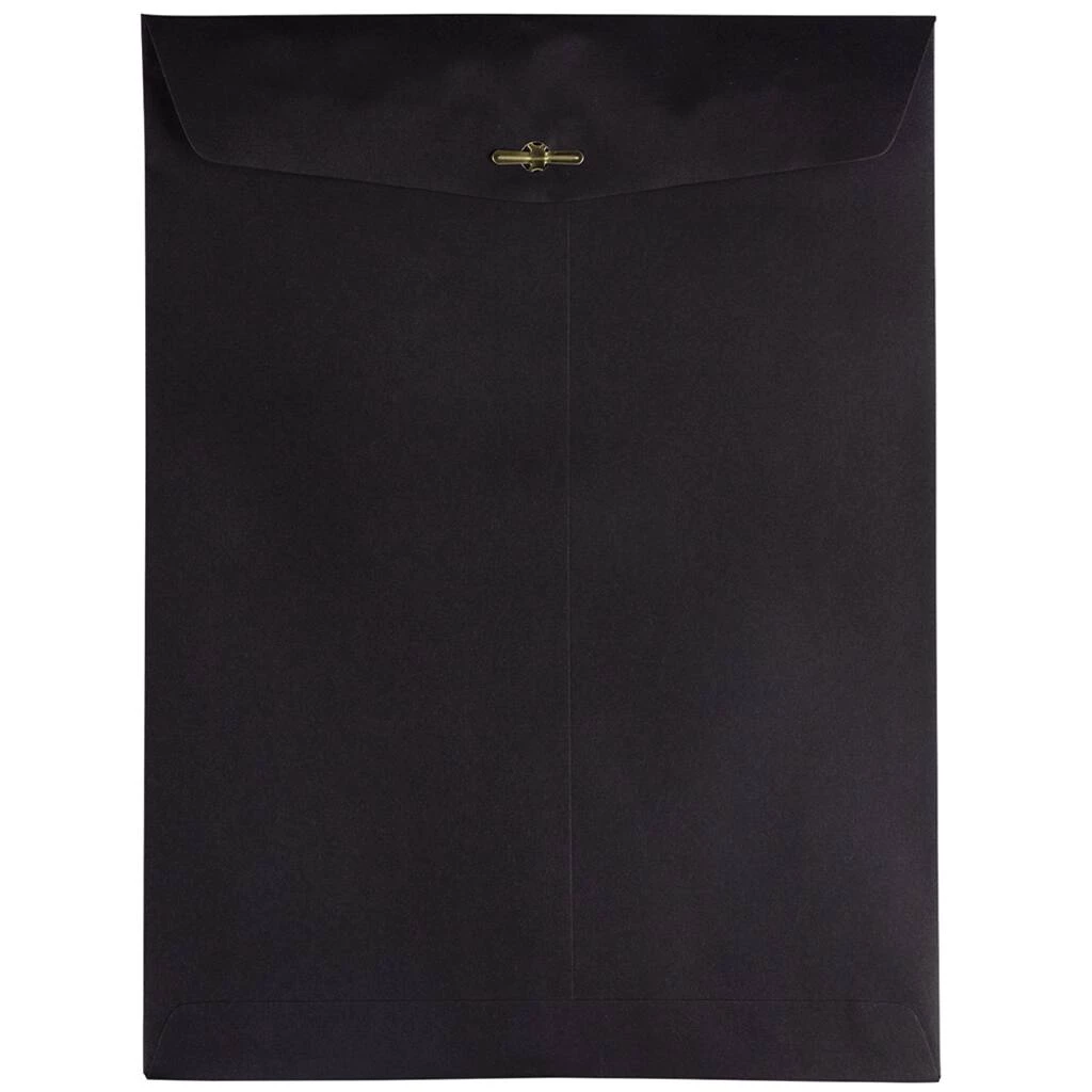 Wholesale π€© JAM Paper 9" x 12" Smooth Black Open End with Clasp Catalog Envelopes β¨ 4 Wholesale π€© JAM Paper 9" x 12" Smooth Black Open End with Clasp Catalog Envelopes β¨ - Image 2