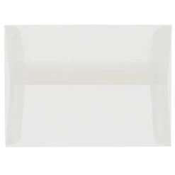 Best Sale 🔥 JAM Paper 4.375" x 5.75 Clear Translucent Vellum Invitation Envelopes 🎉