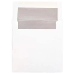 Deals 🥰 JAM Paper 6" x 6" Square Silver Foil Lined Invitation Envelopes 🌟