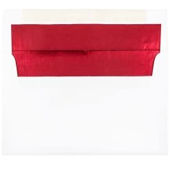 New 👏 JAM Paper 6" x 9" Red Foil Lined Invitation Envelopes ⭐
