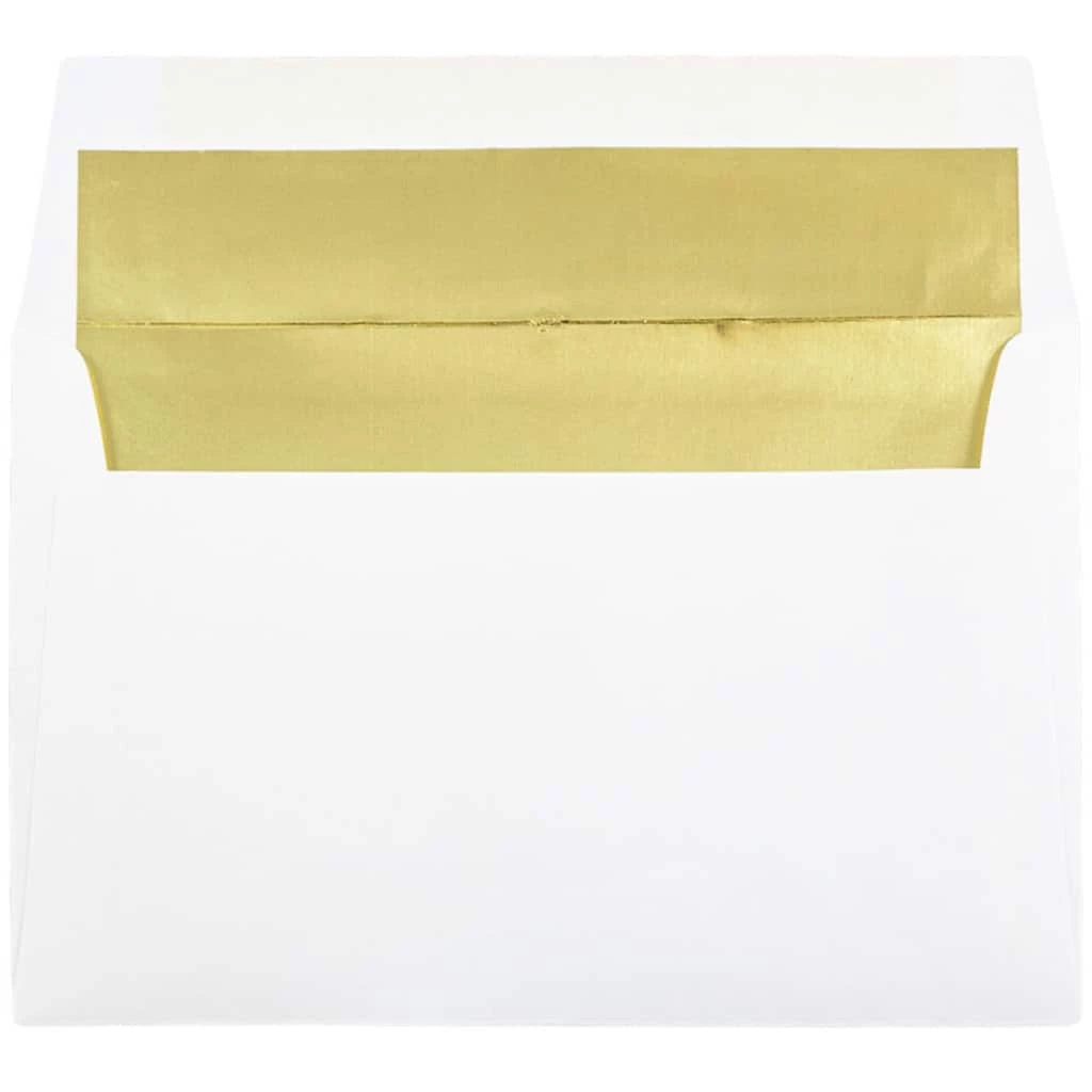 Deals β€οΈ JAM Paper A9 Gold Foil Lined Invitation Envelopes π 3 Deals β€οΈ JAM Paper A9 Gold Foil Lined Invitation Envelopes π