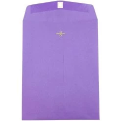New βοΈ JAM Paper 10" x 13" Brite Hue Violet Purple Clasp Closure Catalog Envelopes β€οΈ
