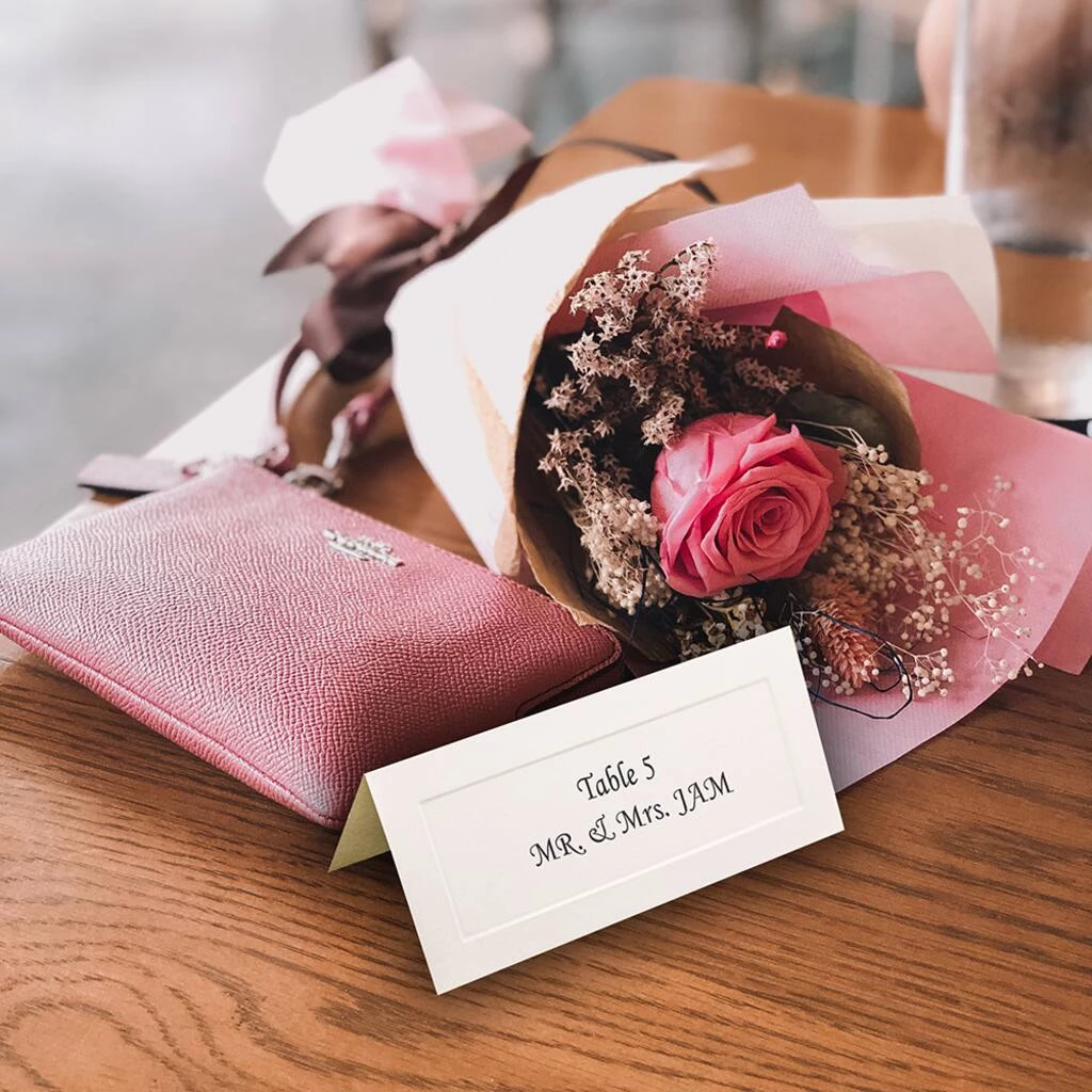 Best deal π JAM Paper Embossed Border Fold-Over Wedding Table Place Cards, 100ct. π 4 Best deal π JAM Paper Embossed Border Fold-Over Wedding Table Place Cards, 100ct. π - Image 2