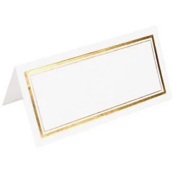 Top 10 π JAM Paper Double Metallic Border Fold-Over Wedding Table Place Cards, 100ct. π